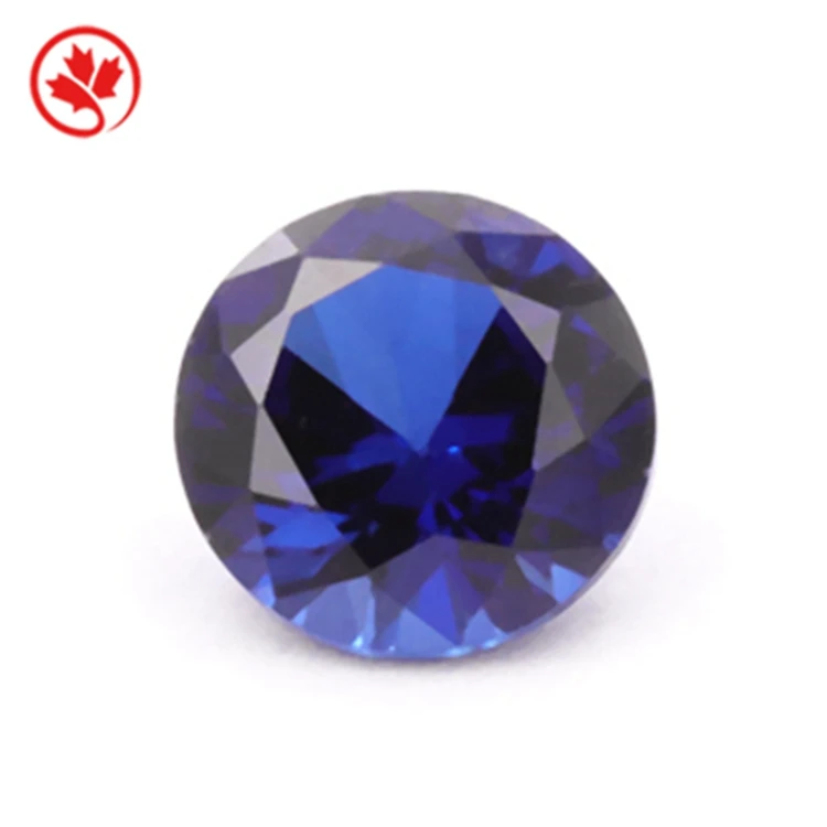 

Redleaf Jewellery sells blue loosestone gems round and bright cut gemstone 34 # corundum blue sapphire