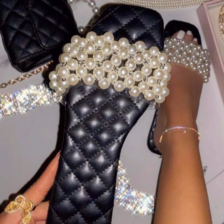 

Summer beautiful girls beach pearl sandals lace up shoes ladies fancy flat shoes women sandals, Customized color