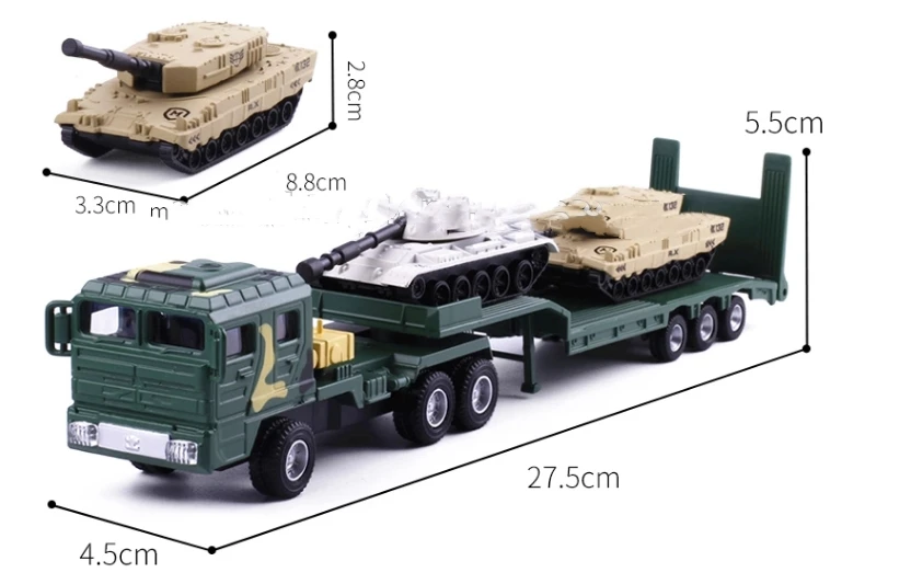 1/72 Scale Diecast Military Tanker Trucks Model Toys Made In China ...