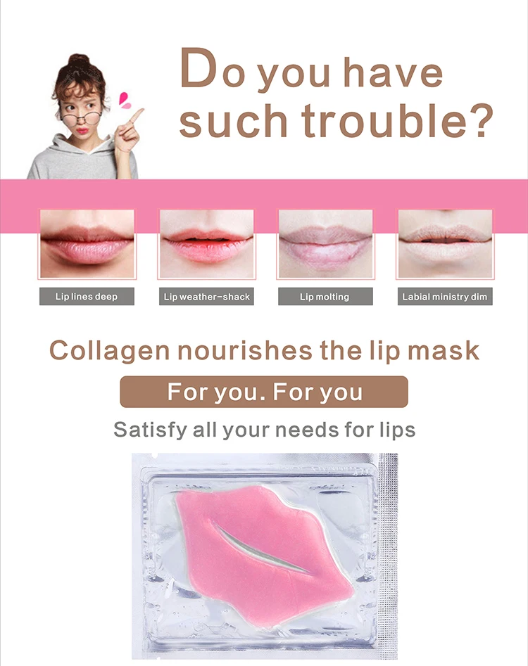 Best Selling Nourishing Plumping Shining Plumping pink Collagen Crystal lip Mask