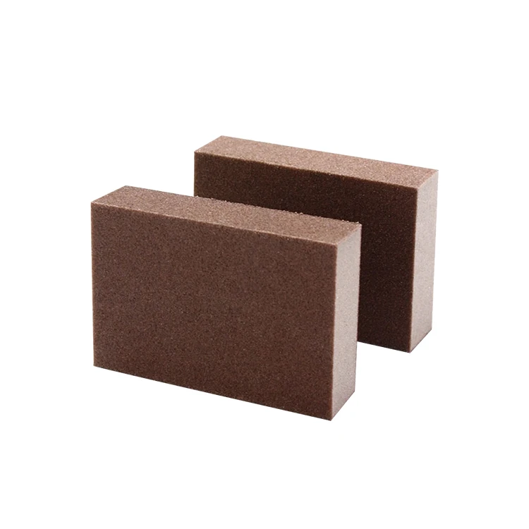 

High-end Chinese brand kitchen cleaning product rust removal pans cleaning carborundum material emery sponge, Brown /red