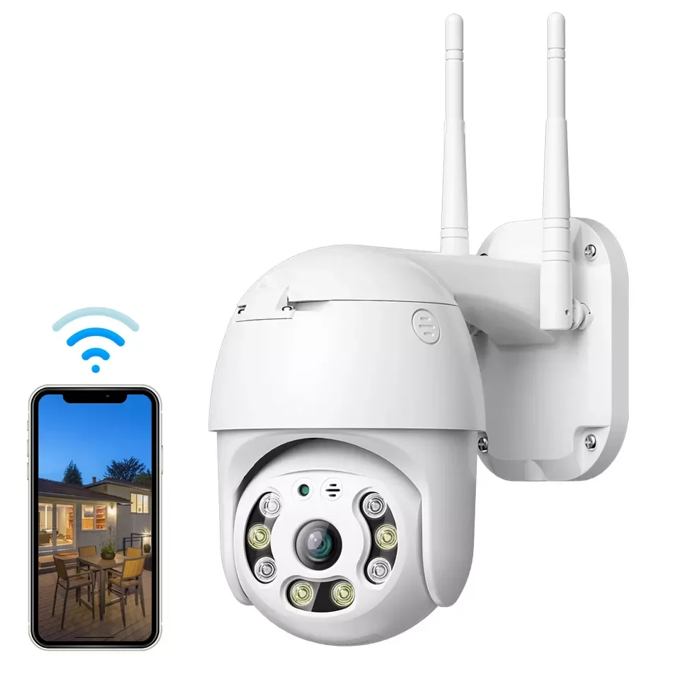 

2023 New Good Quality 4MP Wifi Wireless Dome IP Camera Colorful All Day Alarm Recording Outdoor Security PTZ Icsee Camera