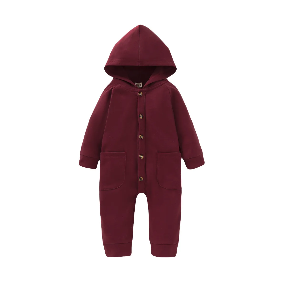 

Infant long sleeved jumpsuit hooded and crawling baby onesie bodysuit boy baby rompers wear coats newborn winter clothes, Picture