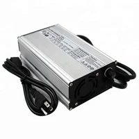 

54.75V 10A Charger For 15S 48V LiFePO4 Battery Charger With Cooling fan Aluminum shell Quick charge