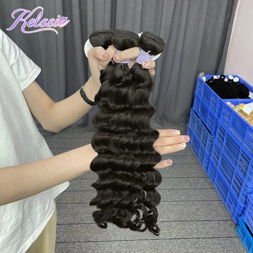 

Loose Wave Hair Bundle,10 A Raw Brazilian Human Hair,Woman Hair Extension, Natural color