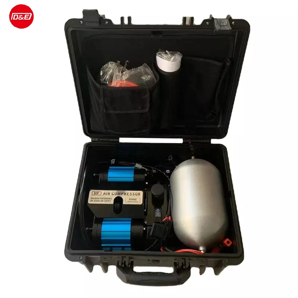 

Whole Unit Twin 12V Air Compressor Carrying Case Hose Air Tank for 4X4 Accessories Air Pump for ARB Compressor CKMTA12