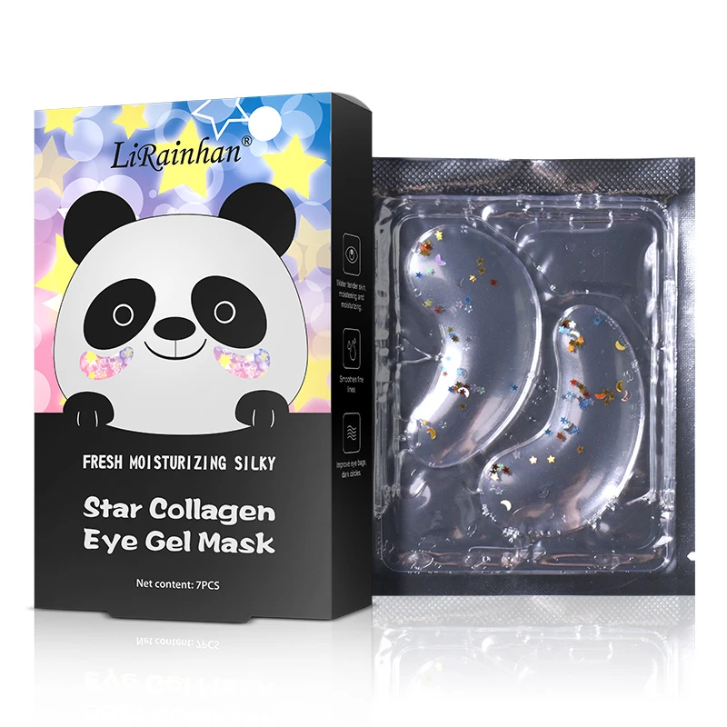 

crystal hydro firming moisturizing star collagen gel mask patch under eye mask for dark circles under Eye Patches for eyes