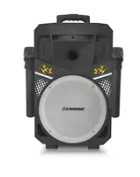 

Portable Bluetooth Speaker with 2 Wireless Microphones,FM Radio, Party Karaoke Machine, PA Sound System Smartphone