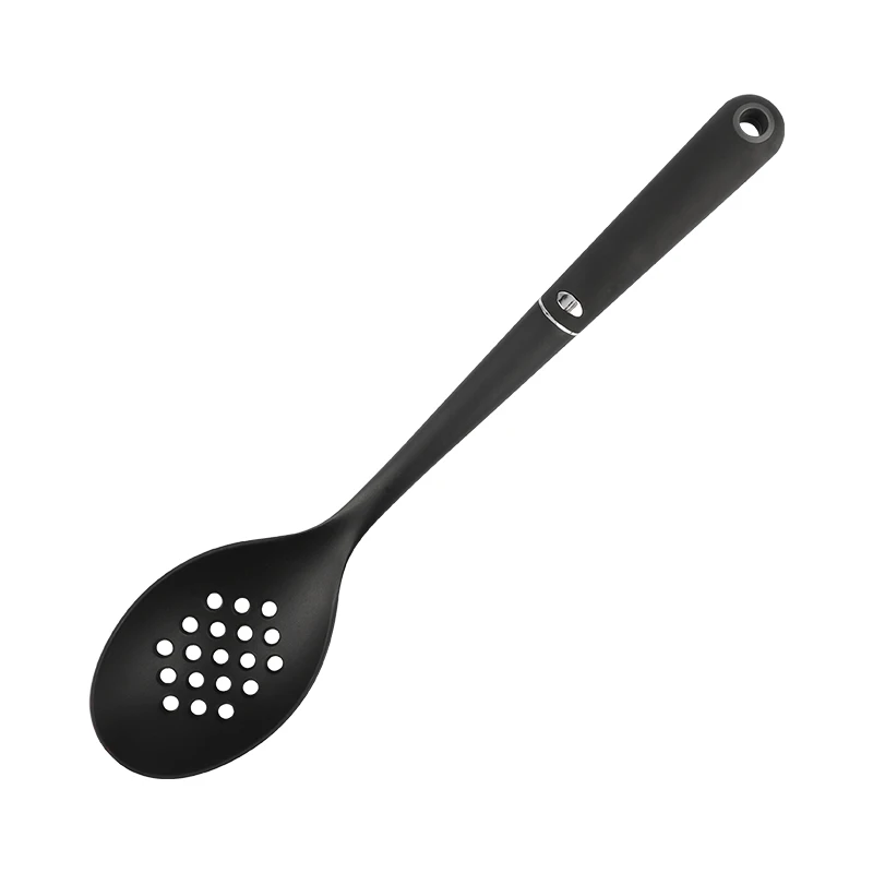 

ebay Heat Resistant Slotted Spoon Nylon Black Non Stick Cooking Serving Spoon