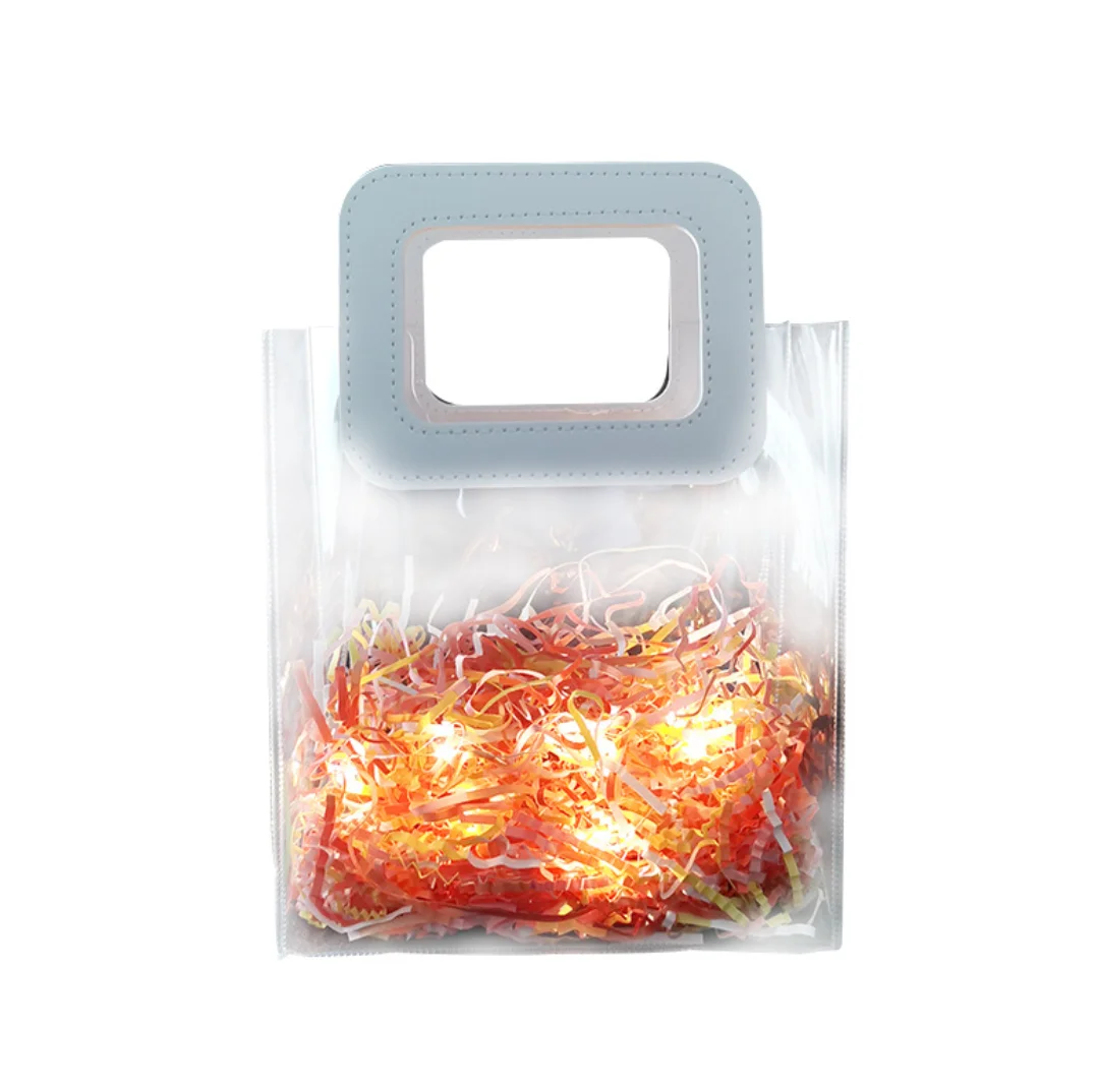 

Fashion design high quality clear pvc bag,holographic shopping bag,transparent bags for women