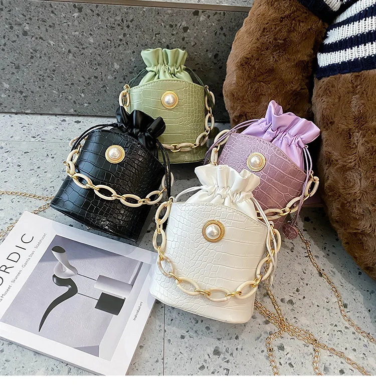 

messenger crossbody bags girls crossbody bag kid fashion handbag surface drum bags, White, purple, green, black