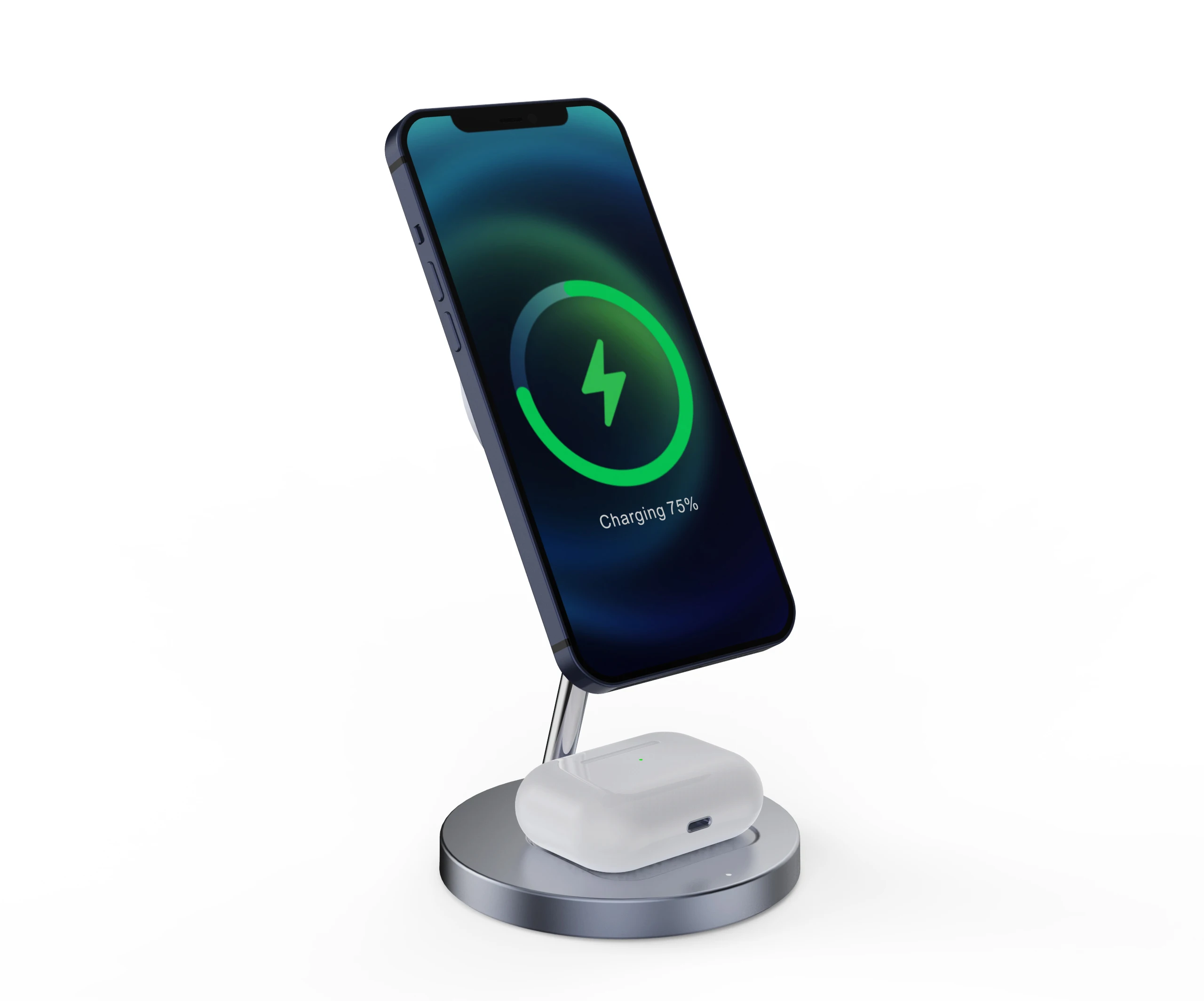 

2021 new arrivals Amazon 18w wireless charger stand, Type-C Qi-certified wireless charger, White, black