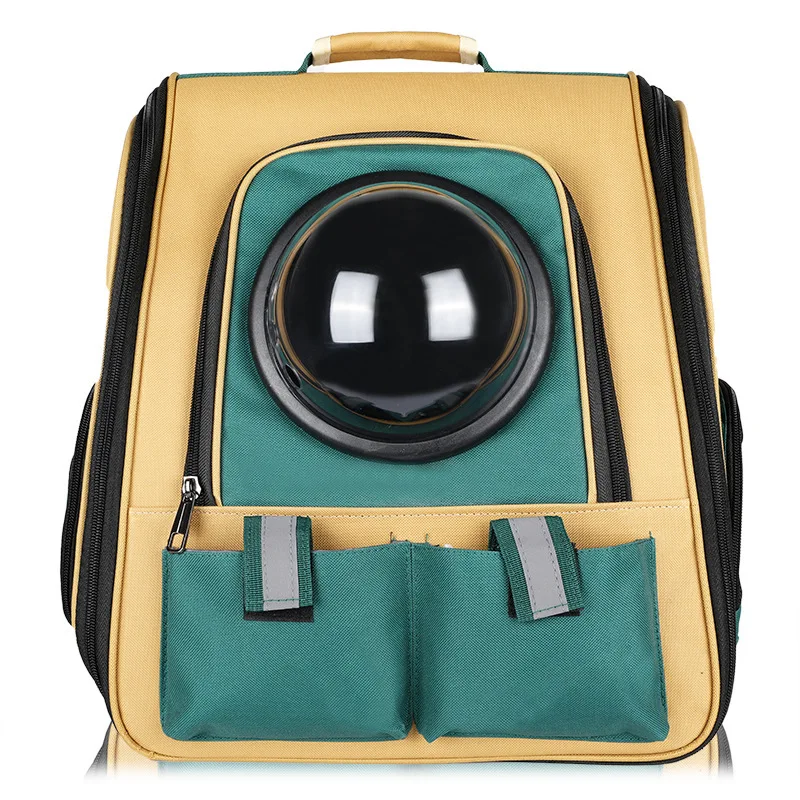 

Popular Pet Bag Out Portable Backpack Transparent Space Capsule Canvas Folding Cat Bag