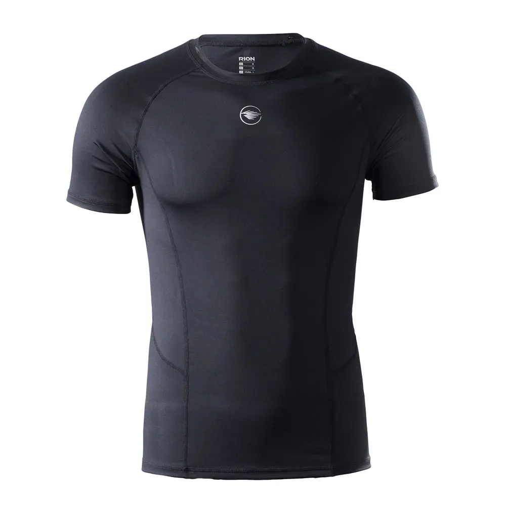 

RION Men Fitness Running Shirts Quick Dry Athletic Training Exercise Gym Shirt Sports Compression Shirts Workout Tops, Picture shows