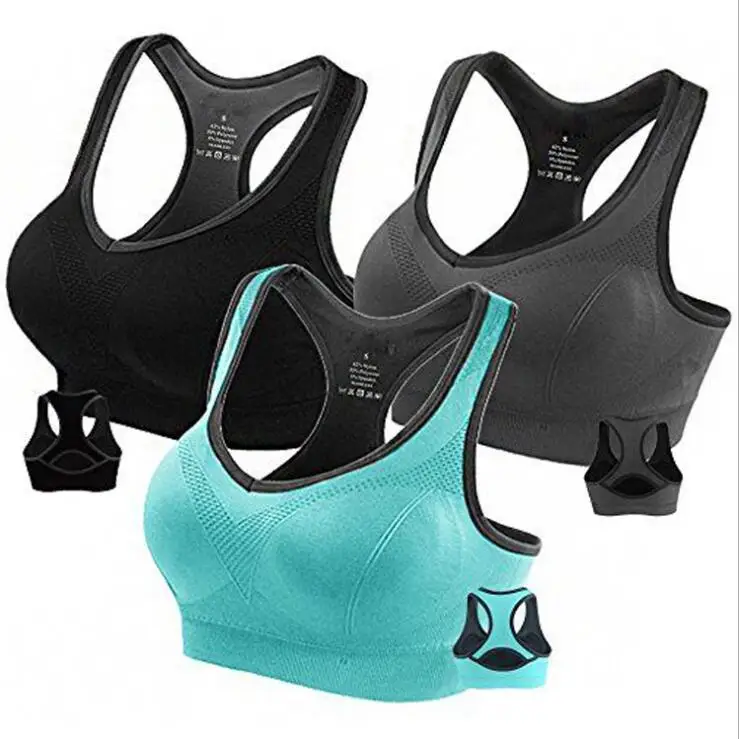 

2018 Women Sports Bras Padded Seamless High Impact Support For Yoga Gym Workout Fitness