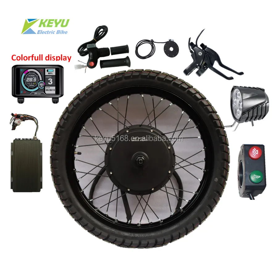 High Power Ebike 72v 5000 Watt Electric Bike Kit Electric Bicycle Hub