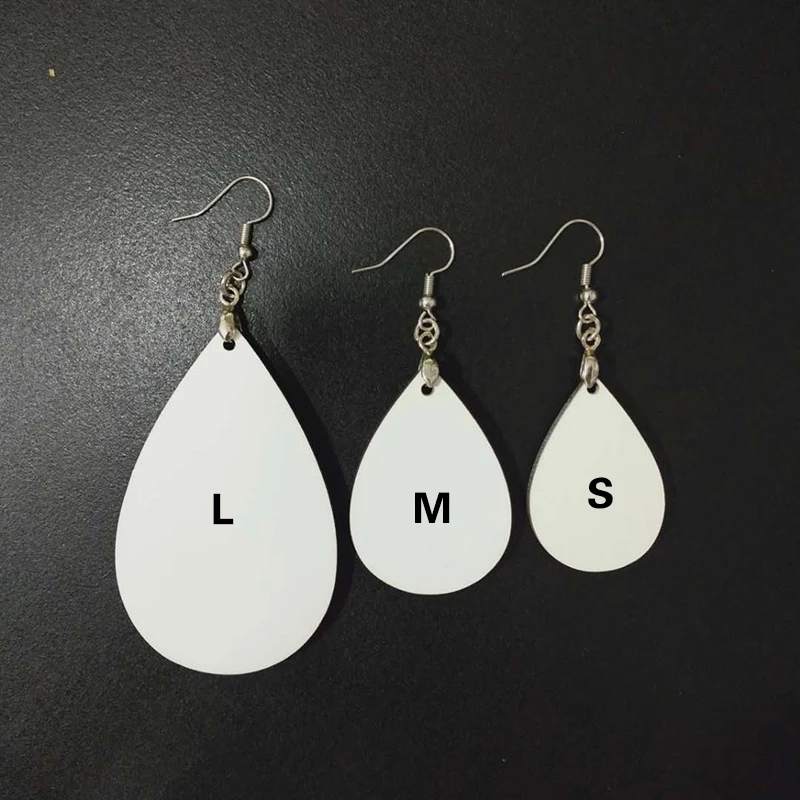 

SML Different Size Sublimation Printing MDF Wooden Earrings