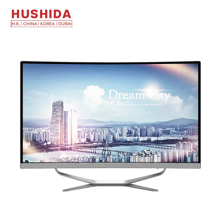 

HUSHIDA 27 Inch Curved Screen AIO PC 4th Gen I7 4G 128G Business All In One Desktop Computer