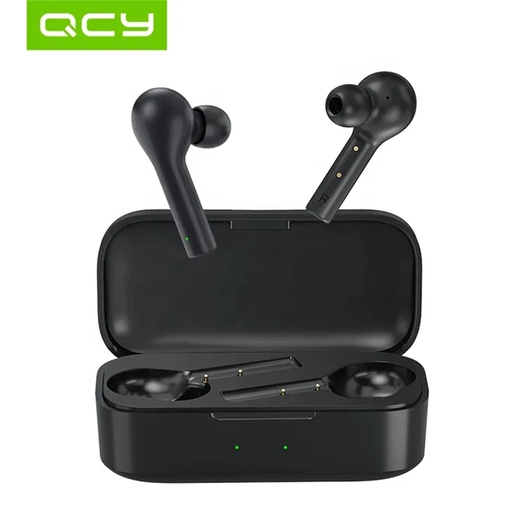 

Qcy t5 Noise Cancelling Wireless Gaming Headset Earphone Auriculares Audifonos Wireless Tws Earphone Earbuds, Black