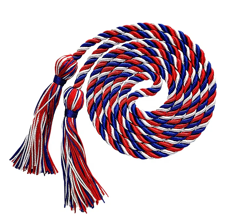 

Factory directly wholesale honor cords for Graduation Honor Cords, Customer's request