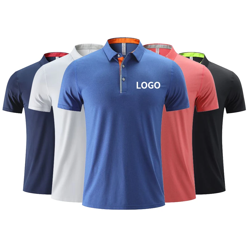 

Custom Logo Short Sleeve Summer Customized T-shirt Printed Embroidery Quick Dry Women Men's Polo Shirts