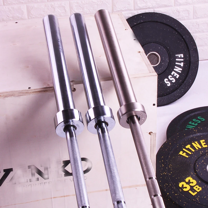 

Body Building Fitness Equipment Weight Lifting Standard Barbell Bar olimpic barbell, Black/silver