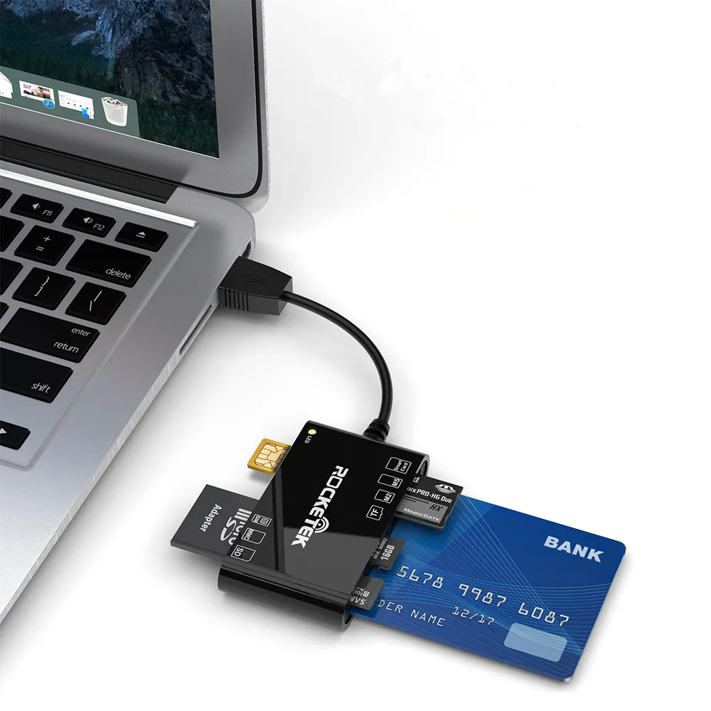 

Factory direct supply 6slots Smart Card Reader USB chip ATM CAC SIM DNI IC Card Reader