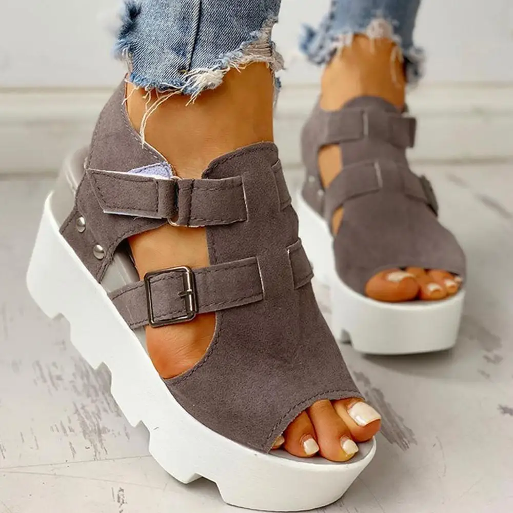 

2020 Fashion Summer Platform Wedge High Heels Casual Comfortable Light Leisure Woman Sandals Women Shoes Female