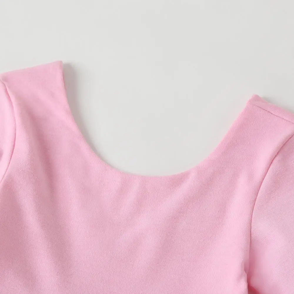 
Seamless Round Neck Front Pocket Girls Gender kids Girls Summer Twirl Dresses for Children 