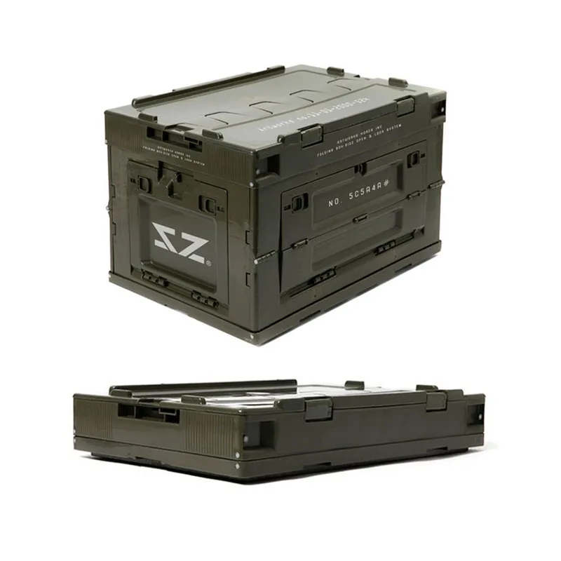 

New Design Plastic Folding Storage Box for Camping, Customized