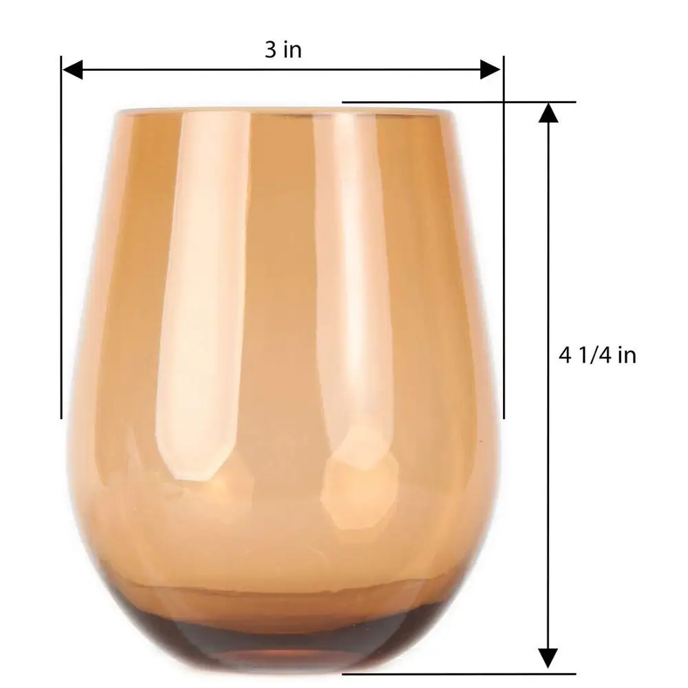 

Home Unbreakable Acrylic Stemless Wine Plastic Water Tumbler, Made of Shatterproof Plastic and Ideal for Indoor and Outdoor