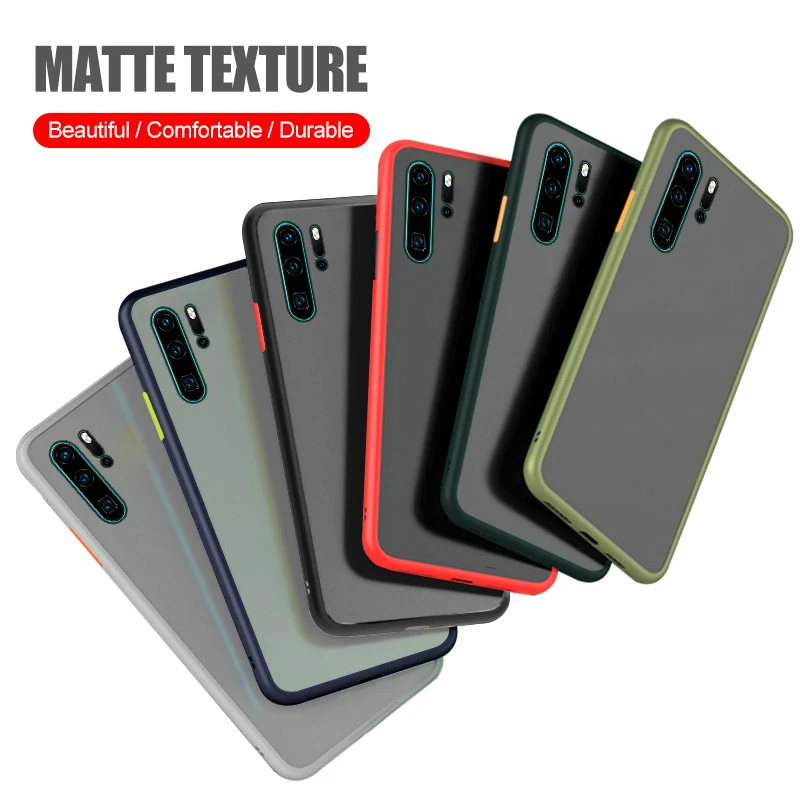 

Skin Feel Phone Case For Huawei P30 Pro Good Quality Color Contrast Protect Case For Huawei 8S/Y5/Play 8/Honor play 3E/Nova 6