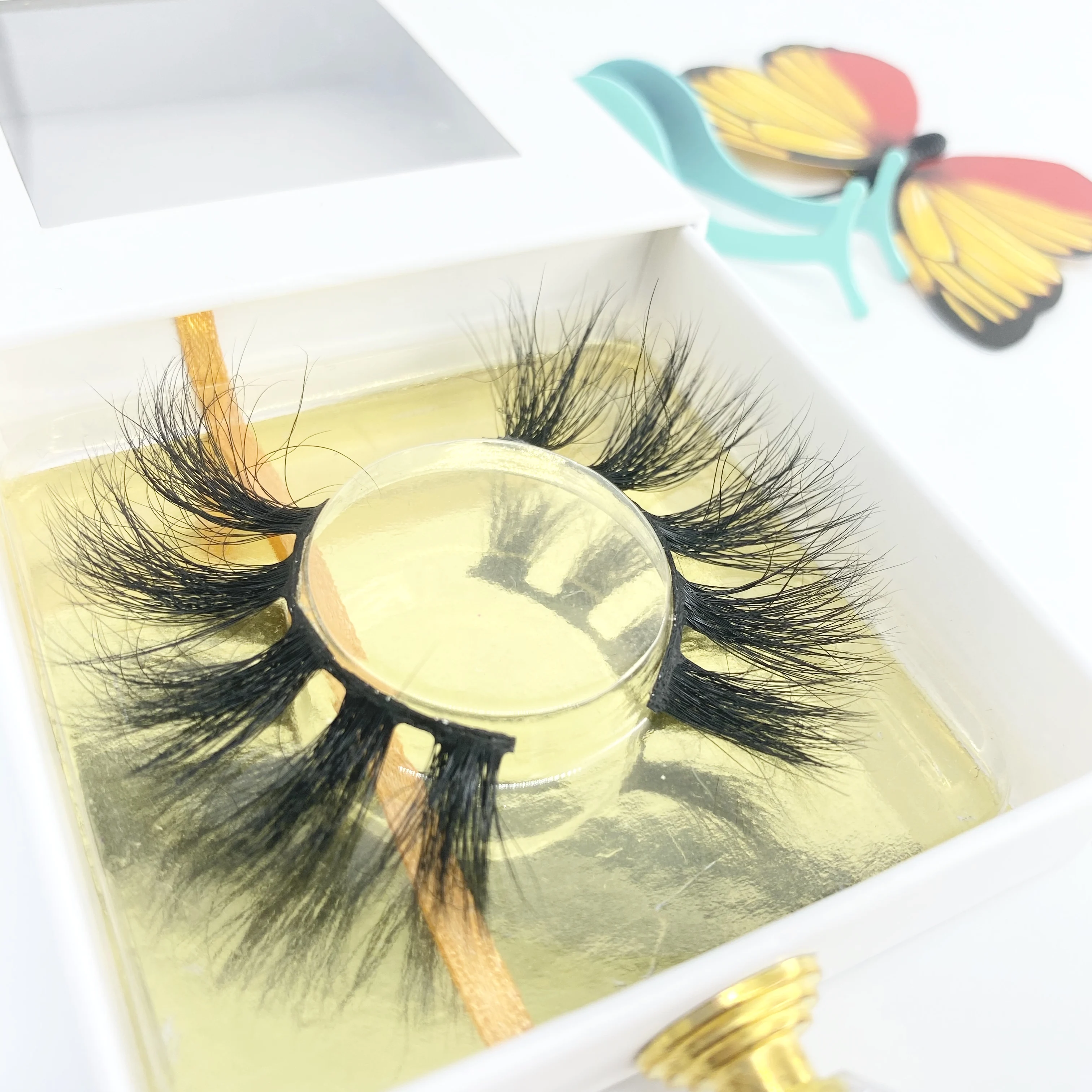 

Lashbox Vendor Square Lash Box Cases 3D Mink Fur Eyelashes
