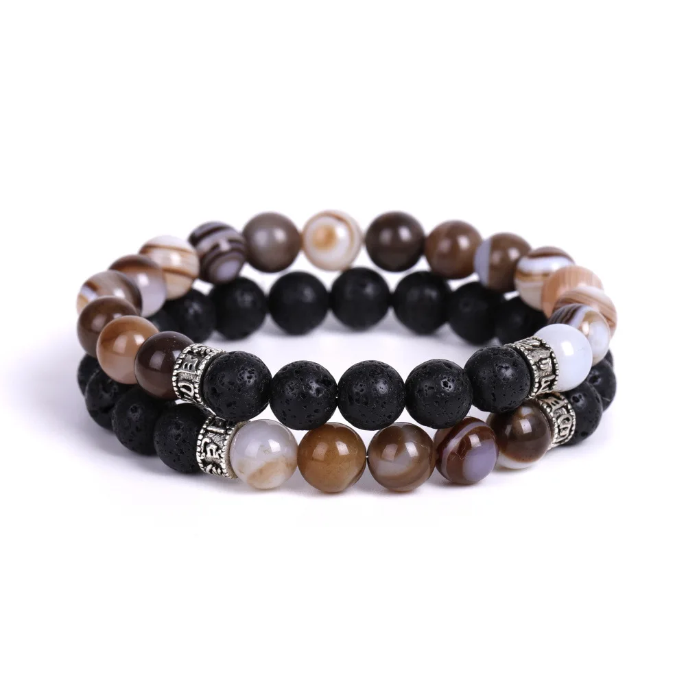 

Bestone Fashion Classic Design Jewelry Natural Gemstone Bangles Healing Stone Bead Bracelets