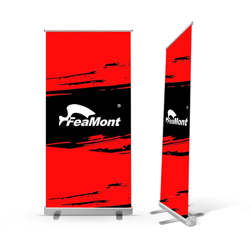 

FEAMONT factory easy set up portable roll up banner stand display pull up stand roll retractable banner roll up stand banner