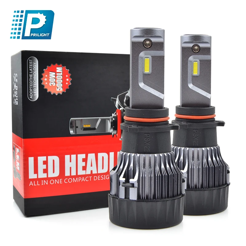 Super Bright 10000 Lumen 2 Sides Chips Auto H7 H4 Lights Mini Led, Fan Auto 9005 9006 H11 H7 H4 PSX26 Car LED Headlights