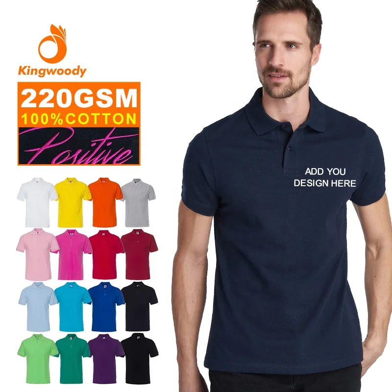 

High Quality Custom Polo Shirts With Embroidery Logo T Shirt Polo Collar
