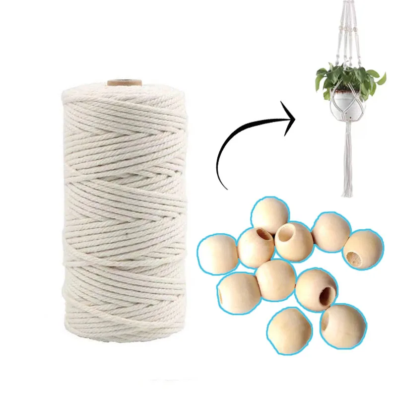 

Macrame Kits for Adults Beginners Best for Macrame Plant Hanger, Natural color