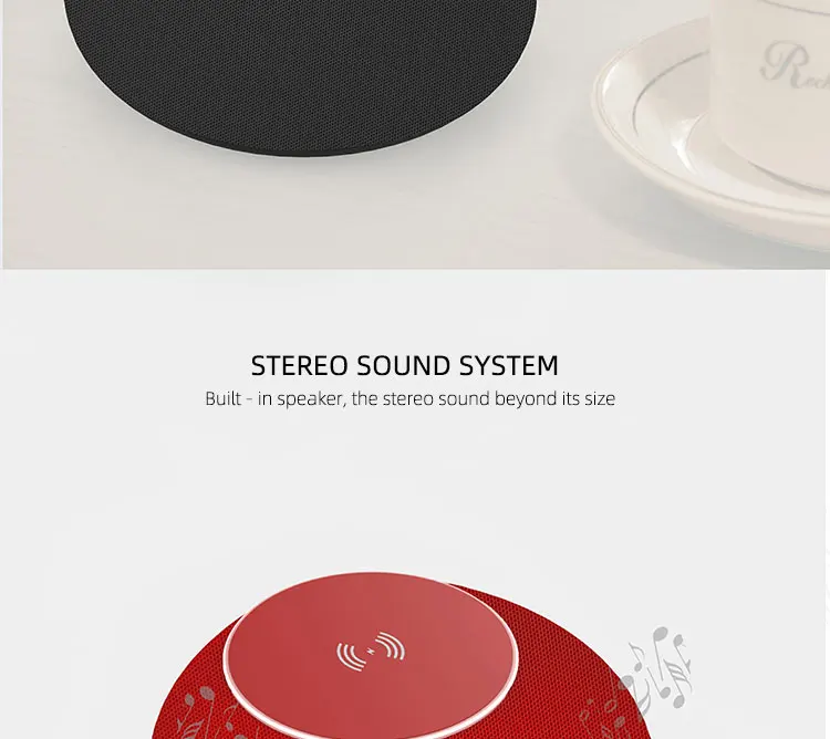2020 new launched Bluetooth speaker power bank 10W wireless charger speaker - ANKUX.COM