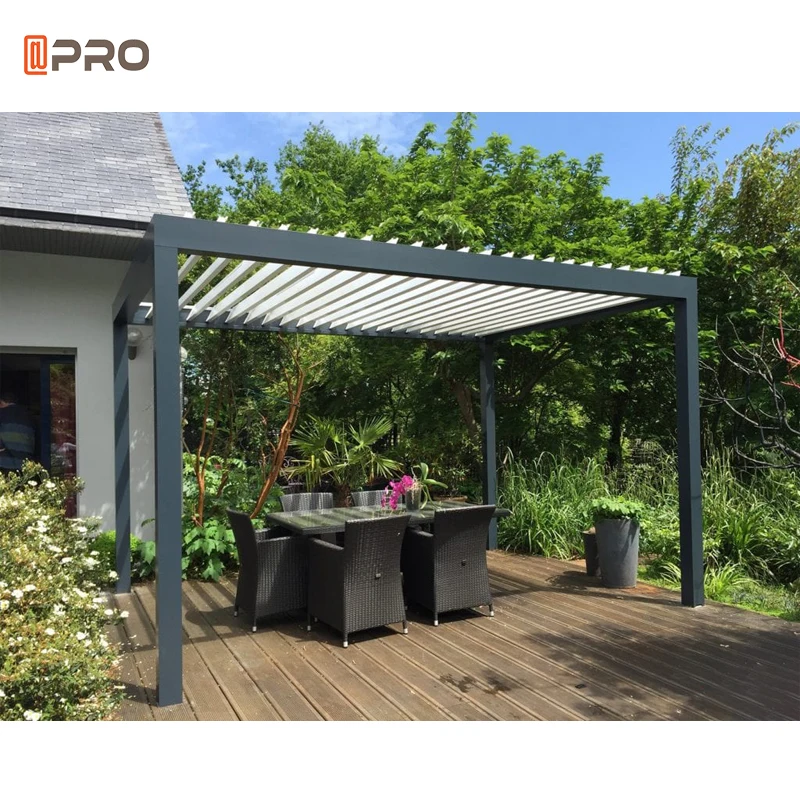 

aluminium alloy modern design pergolas for restaurants garden, Customized colors