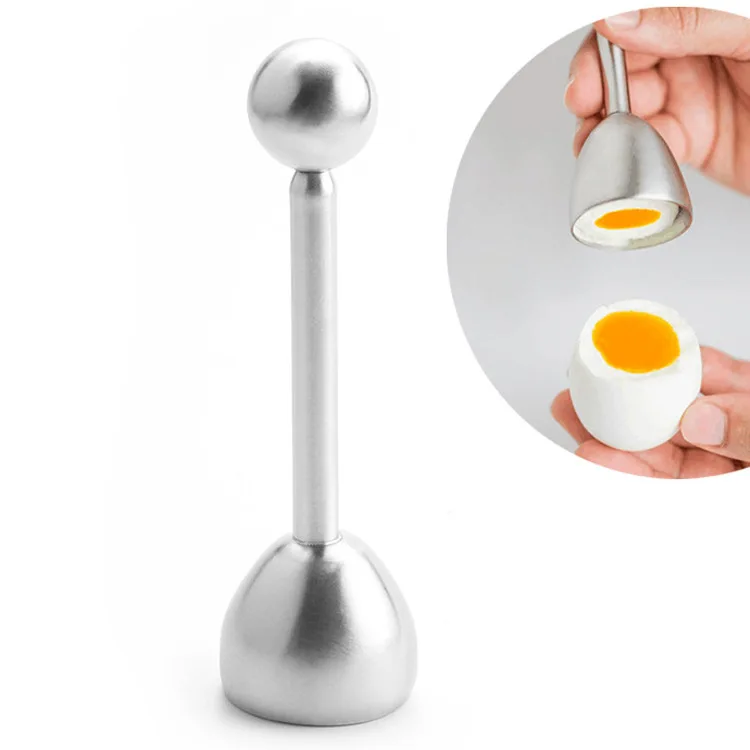 

High Quality Stainless Steel Egg Shell Cutter Egg Hammer Touch & Crusher for Egg Topper Opener