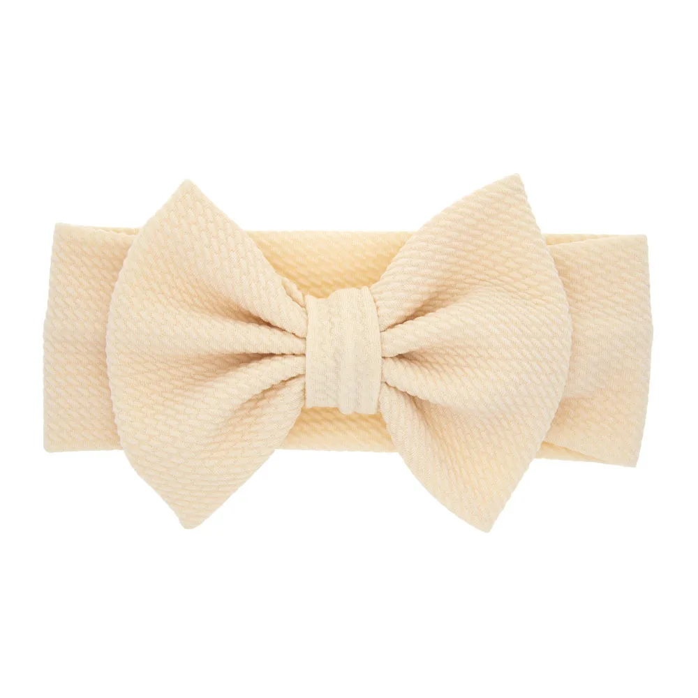 

New arrivals for 2020 children's rabbit ear hairband  solid color bow headband