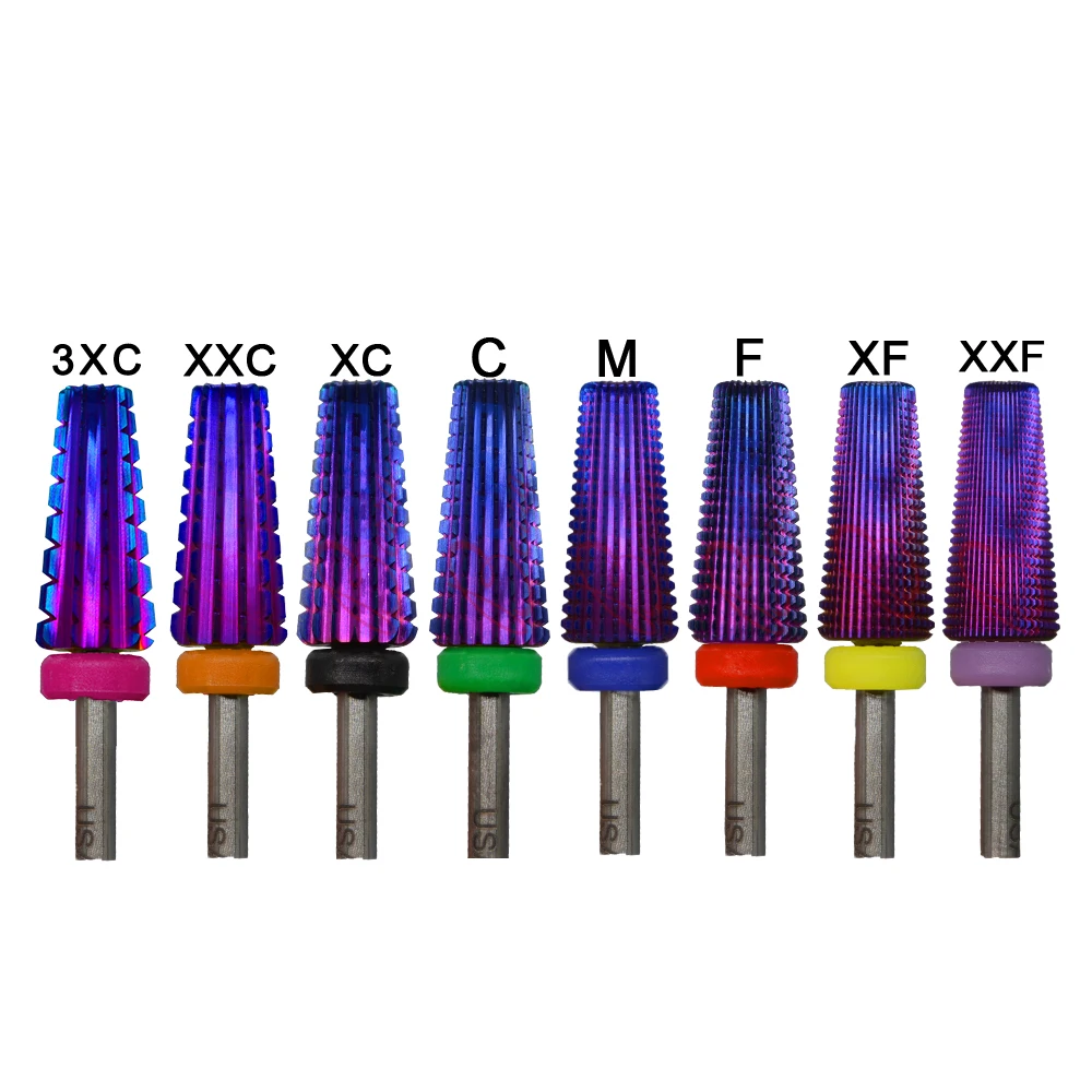 

Carbide 700+ different type usa quality nail drill bit, Silver/golden/blue/purple