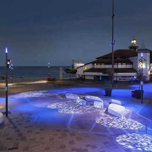 One-two-three-full Colour logo Gobo Make UV Laser Engraving Ultra High Precision LED  Floor Projector Gobo logo Projector Lamp