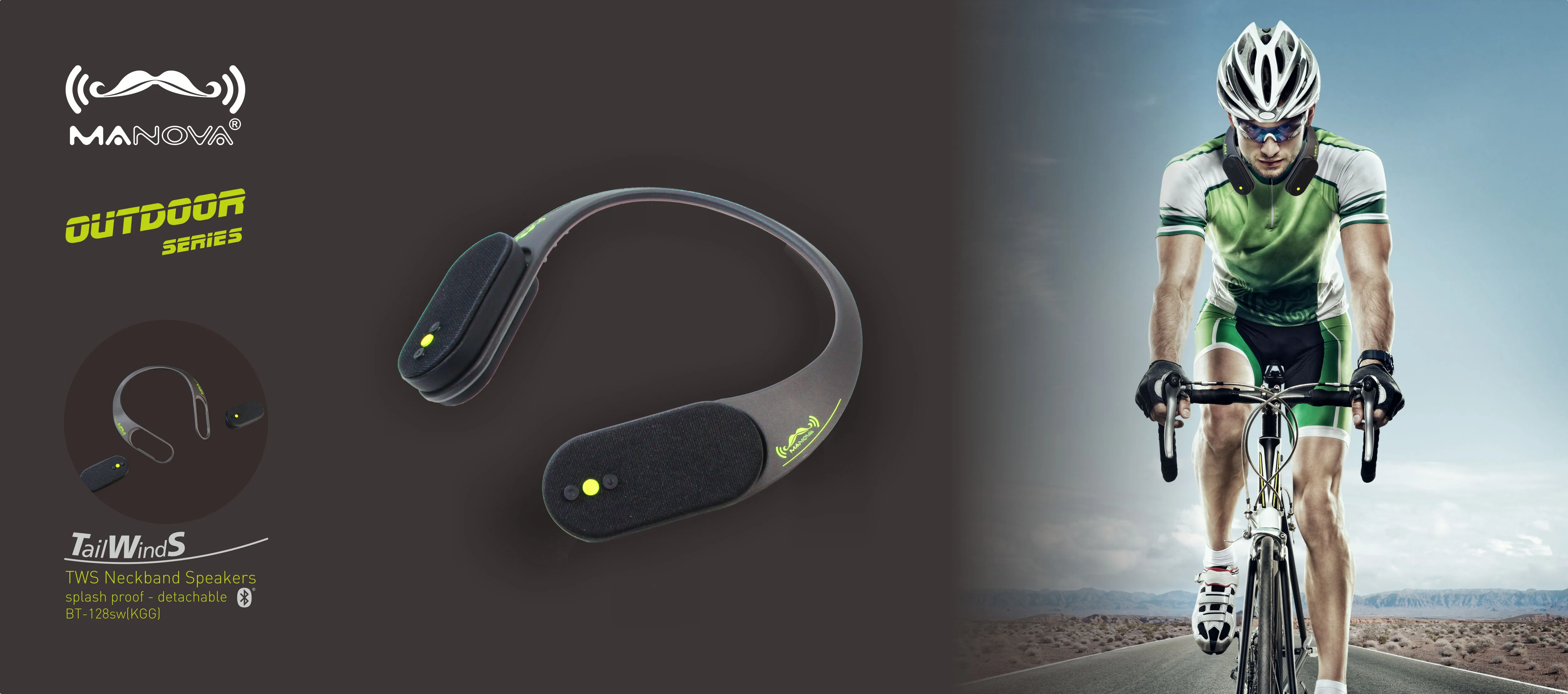 Outdoor sports hanging neck speaker microphone portable wireless amplifier speaker - ANKUX.COM