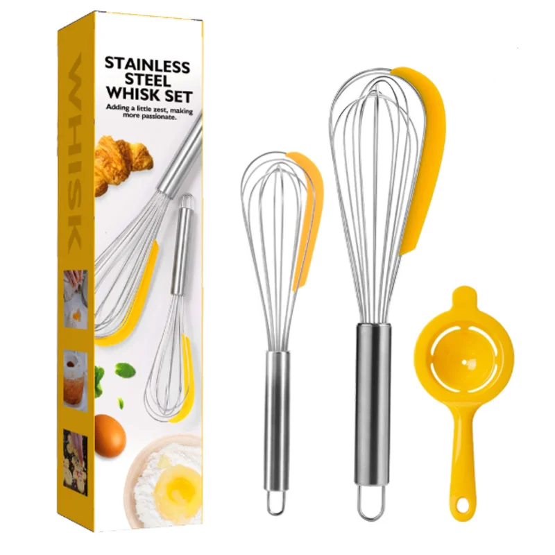 

3pcs silicone cupcakes baking tools set with egg yolk separator 07137