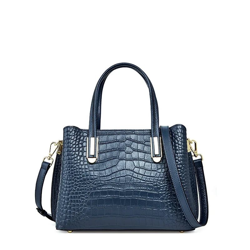 

2022 FashionTexture Crocodile Pattern Genuine Leather Luxury Women Handbag Ladies Shoulder Messenger Bag Crossbody Bag for Sale, Customizable