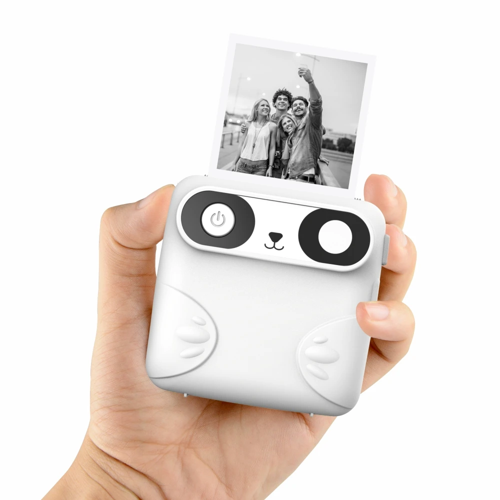 

PUTY 58mm Black and white photo and label sticker small hand home portable cute label printer