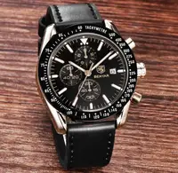 

BENYAR 5140 Men Quartz Movement Leather Strap Watches Fashion Auto Date Analog Display Business Wristwatch
