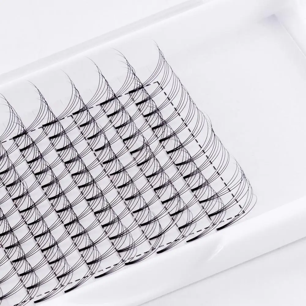 New Private Label 2D 3D 4D 5D 6D 7D 8D Premade Fans Lashes Russian Volume Eyelashes